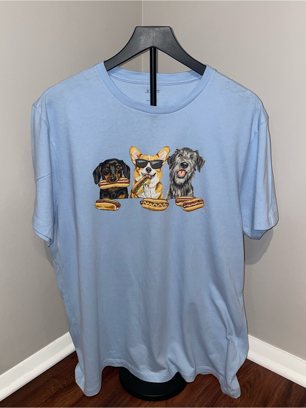 J. Crew Dog barbecue graphic tee. XL